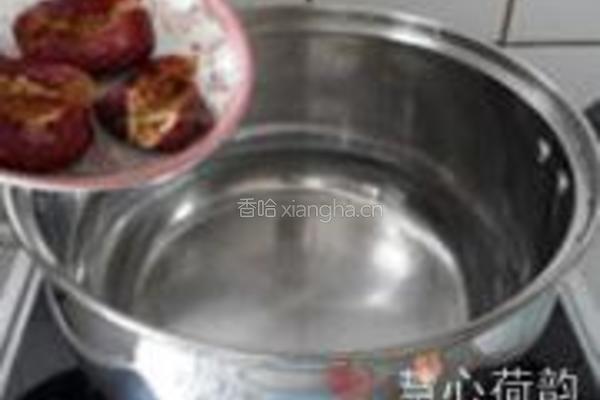 红枣红糖醪糟蛋花汤的做法图解2