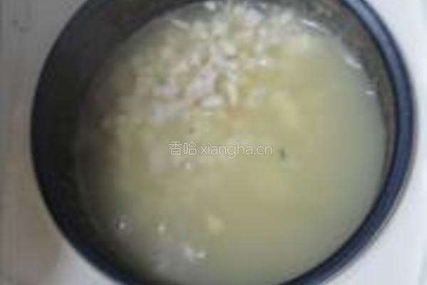 竽头芹菜海米粥的做法图解6