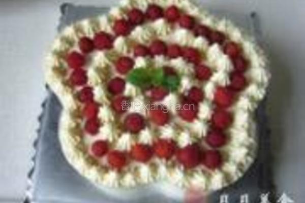 覆盆子荔枝慕斯蛋糕的做法图解11