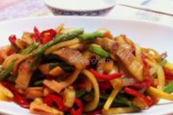 芸豆蘑菇小炒的做法图解5