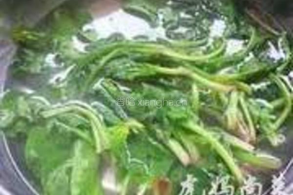 菠菜拌金针菇的做法图解3