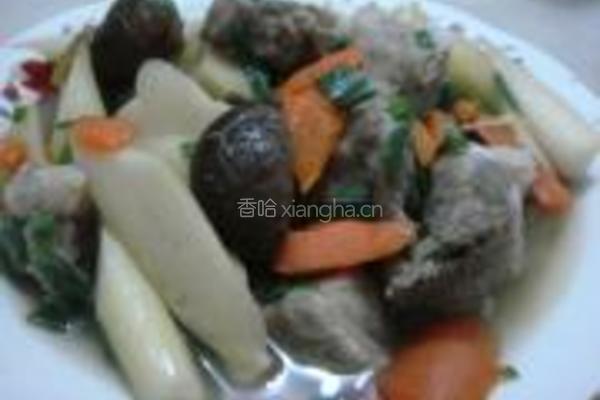 茭白红萝卜炖排骨的做法图解8
