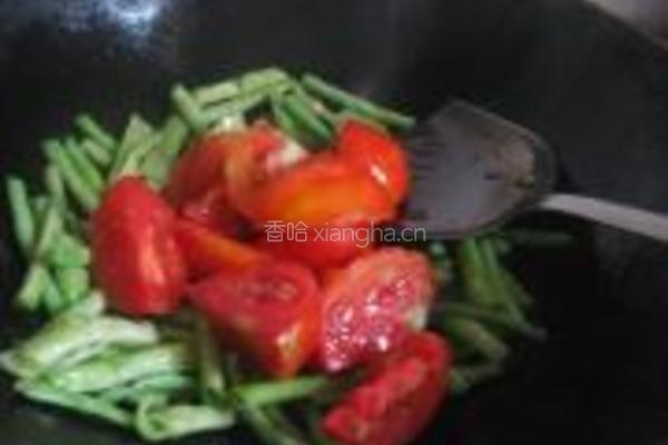番茄豇豆的做法图解4