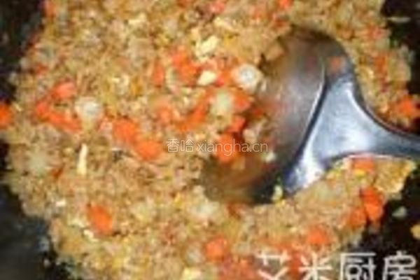 照烧鱿鱼酿咖哩炒饭的做法图解6