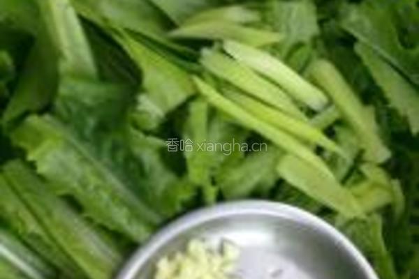 蒜蓉油麦菜的做法图解3