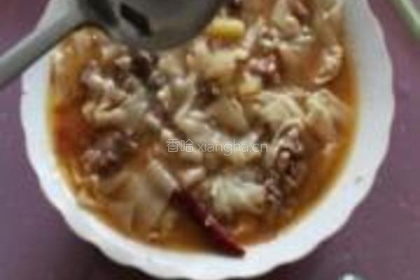 牛肉疙瘩面叶汤的做法图解8