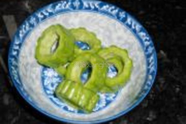 苦瓜如意虾的做法图解3