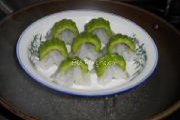 苦瓜如意虾的做法图解5