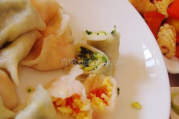 番茄鸡蛋饺子