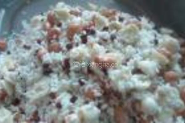 花生莲子肉粽的做法图解4