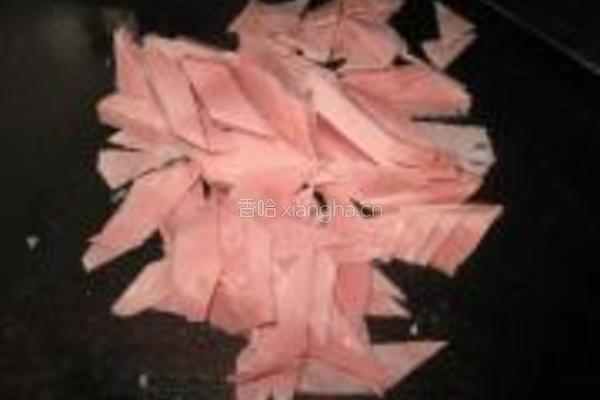 火腿炒荷兰豆的做法图解4