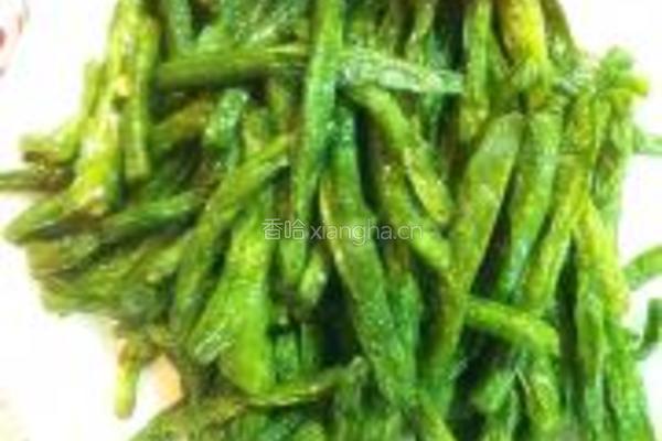 干煸芸豆的做法图解3