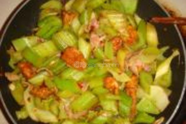 芹菜杂炒的做法图解8