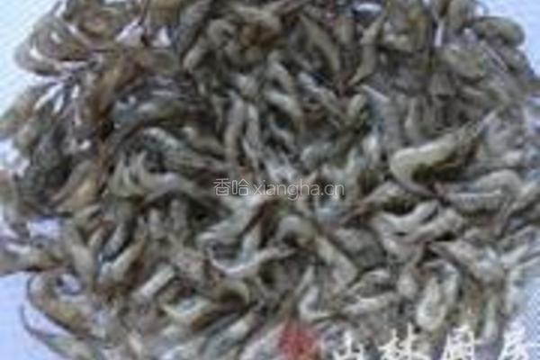 韭菜炒河虾的做法图解1