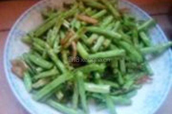 豇豆角炒肉末的做法图解3