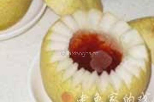 冰糖血燕雪梨盅的做法图解4