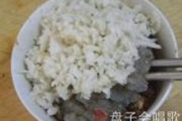 虾仁肉末丝瓜盅的做法图解5