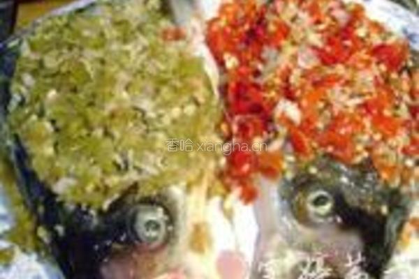 绝色双椒鱼头的做法图解4
