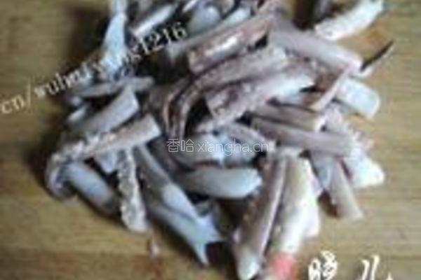 老干妈辣炒鱿鱼须的做法图解2