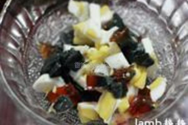 三色蒸蛋的做法图解2