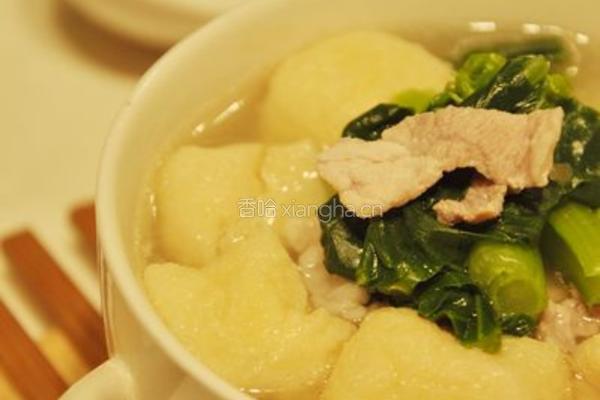 小蔬肉片汤