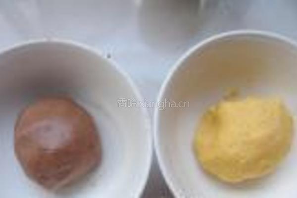 坚果双色汤圆的做法图解3