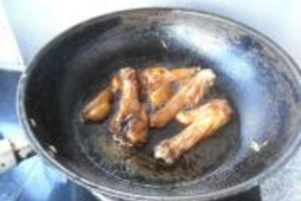 鸭腿炖豆角的做法图解6