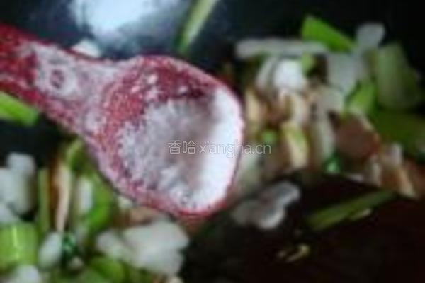 青菜炒年糕的做法图解5