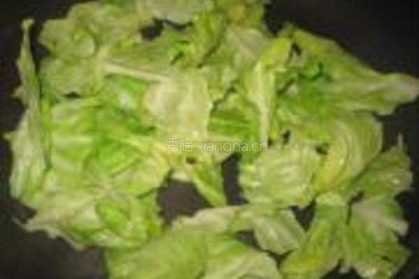 炝炒莲花白的做法图解4