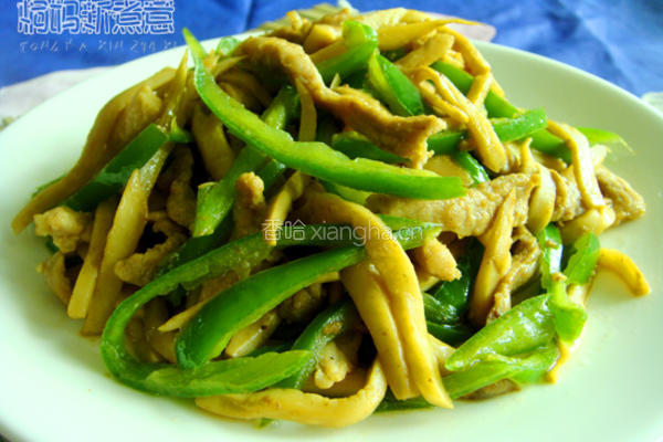杏鲍菇炒肉丝