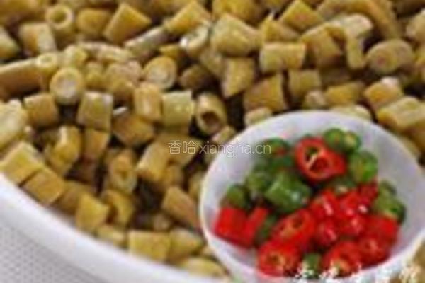 肉末酸豆角的做法图解2