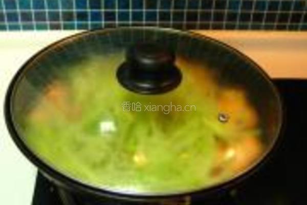 虾煮萝卜丝的做法图解6