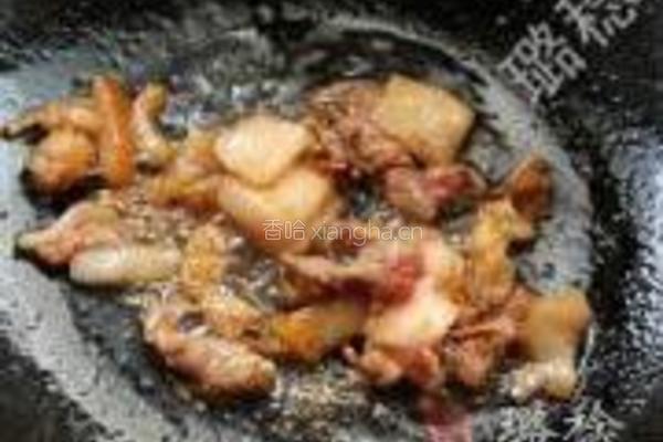 豆芽炒双菌的做法图解3