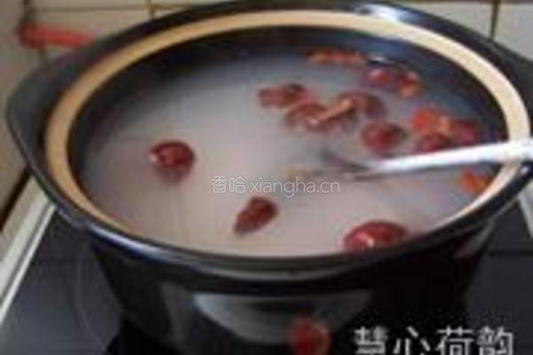 山楂红枣粥的做法图解9