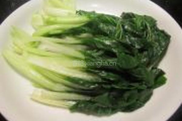姜蒜小白菜的做法图解2