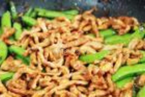 橄榄菜甜豆炒肉丝的做法图解9
