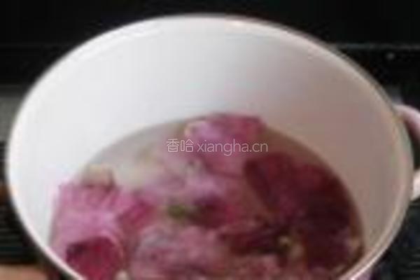 蜀葵花冰糖西米羹的做法图解6