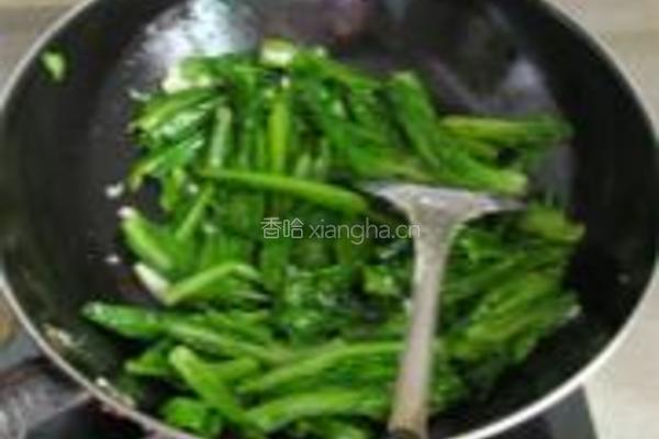 豆豉鲮鱼油麦菜的做法图解6