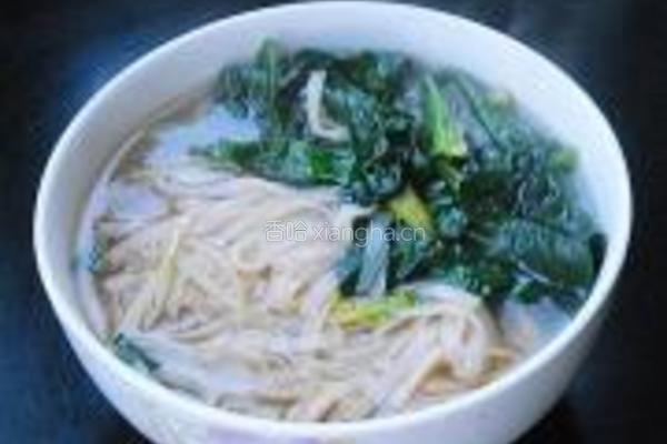 菠菜热汤面的做法图解9