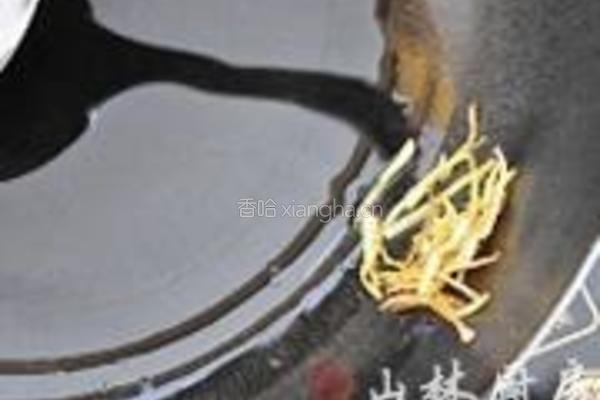 炒银鱼三丝的做法图解3