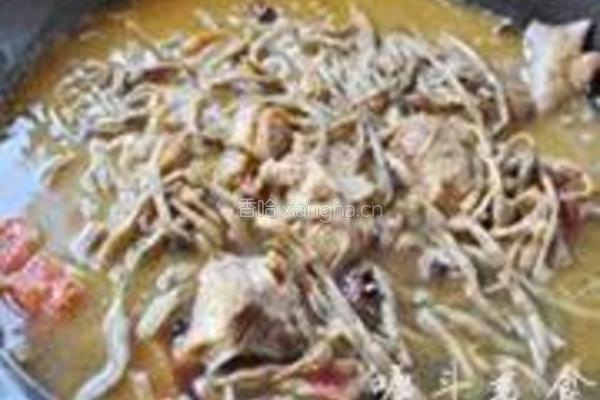干豆角炖柴鸡的做法图解5