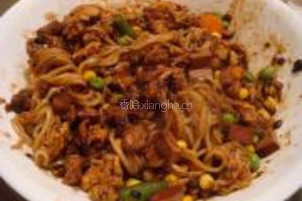 豉香鸡蛋炸酱面的做法图解12