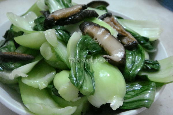 香菇炒小白菜