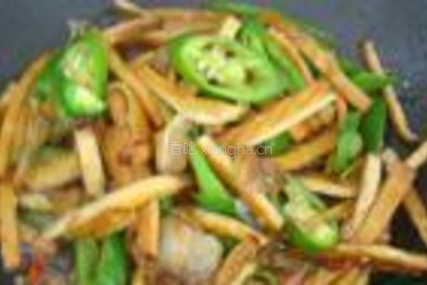 花肉炒香干的做法图解5