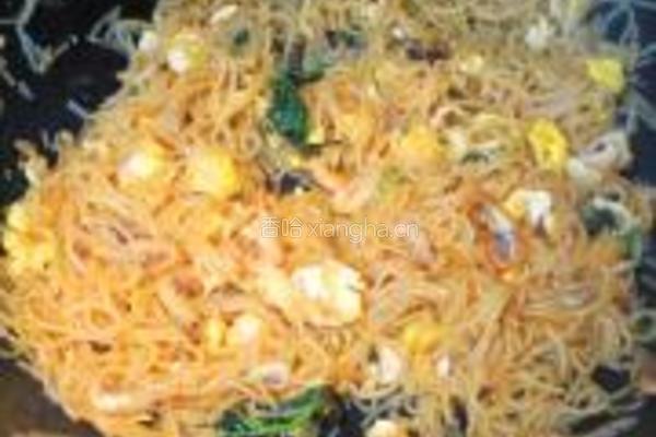 家常鲜河虾炒粉的做法图解8