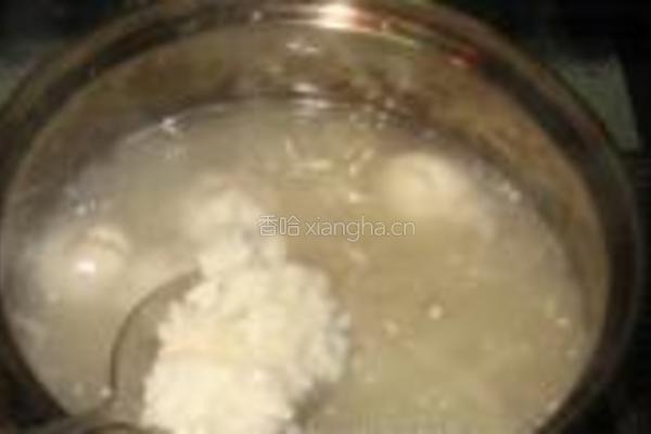 银耳酒酿汤圆的做法图解5