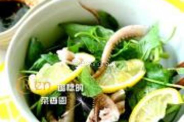 荆芥鱿鱼须的做法图解4