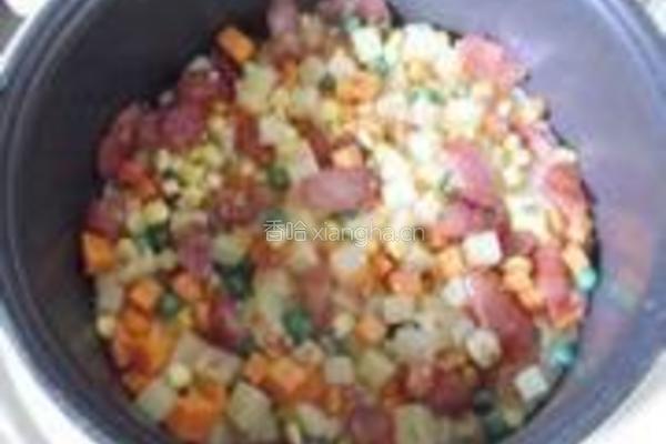 腊肠土豆焖饭的做法图解10