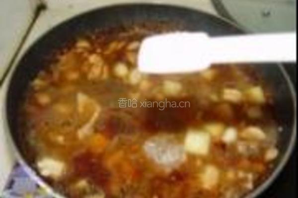 鸡腿菠菜面的做法图解6