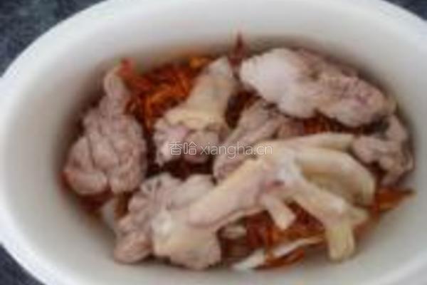 虫草花炖鸭的做法图解4